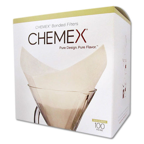 Chemex FS-100 Coffee Filters with 100-Chemex Bonded Filter Squares